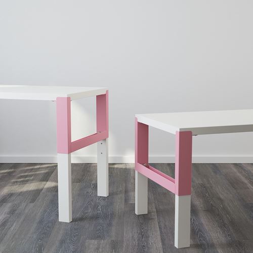 IKEA - PAHL, kid's desk, white/pink, 96x58 cm