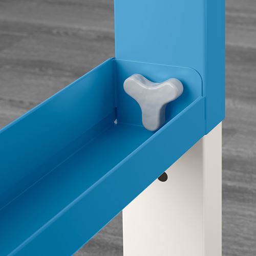 IKEA - PAHL, çocuk çalışma masası, beyaz-mavi, 128x58 cm