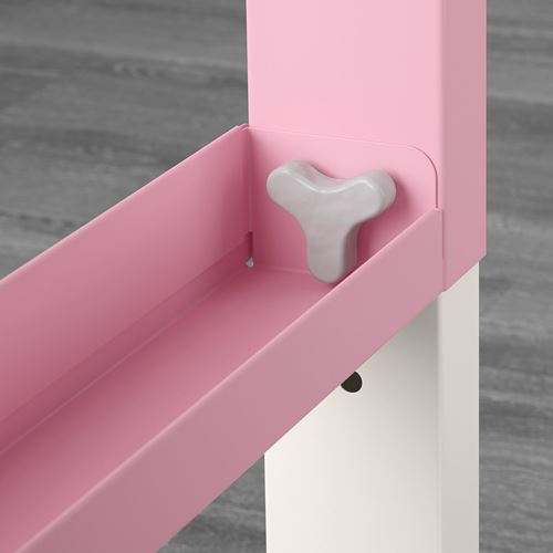 IKEA - PAHL, kid's desk, white/pink, 96x58 cm