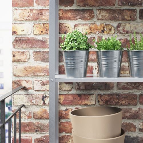 IKEA - SOCKER, çelik saksı, galvanizli, 12 cm