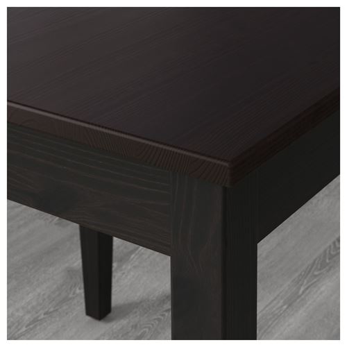 IKEA - LERHAMN, mutfak masası takımı, venge-vittaryd bej, 2 sandalyeli