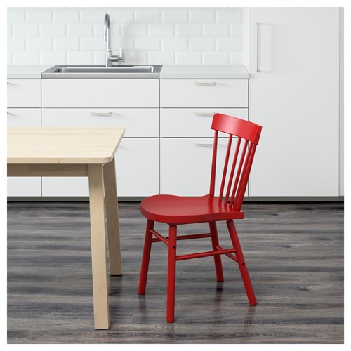 IKEA NORRARYD ノッラリード チェア レッド　２脚 NORRARYD red wooden chair - 80273096 | IKEA