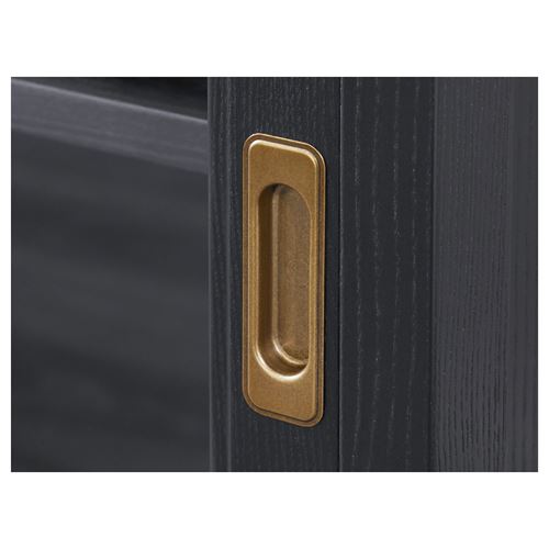 IKEA - MALSJÖ, tv sehpası, siyah, 160x48 cm