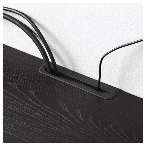 IKEA - MALSJÖ, tv sehpası, siyah, 160x48 cm