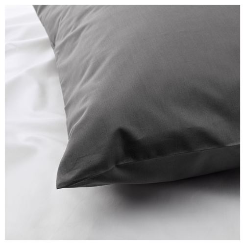 IKEA - ULLVIDE, pillowcase, grey, 50x60 cm