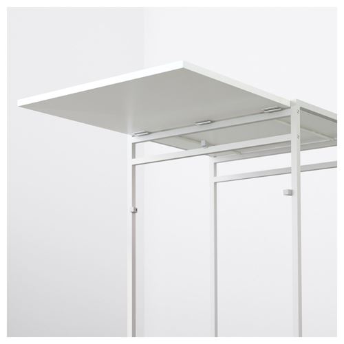 IKEA - MUDDUS, katlanır mutfak masası, beyaz, 1-2 kişilik