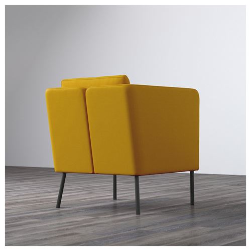 IKEA - EKERÖ, wing chair, skiftebo yellow