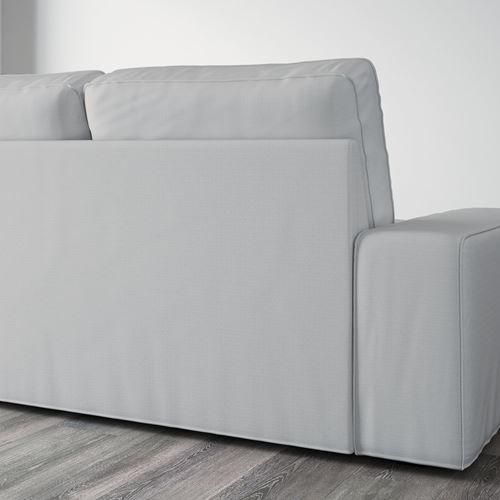 IKEA - KIVIK, 5'li köşe kanepe ve uzanma koltuğu, orrsta açık gri