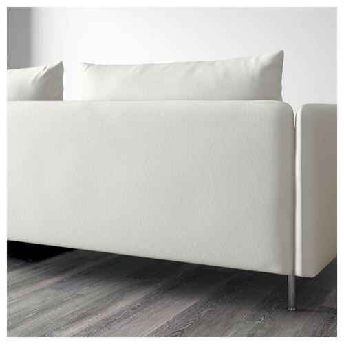 IKEA - SÖDERHAMN, 3'lü kanepe, finnsta beyaz