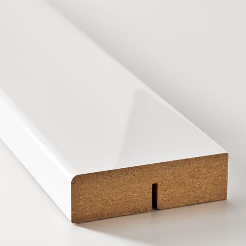 IKEA - FÖRBATTRA, decorative strip, high gloss white, 221 cm