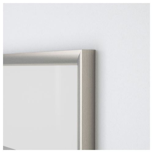 IKEA - SILVERHÖJDEN, grey frame, silver-colour, 61x91 cm