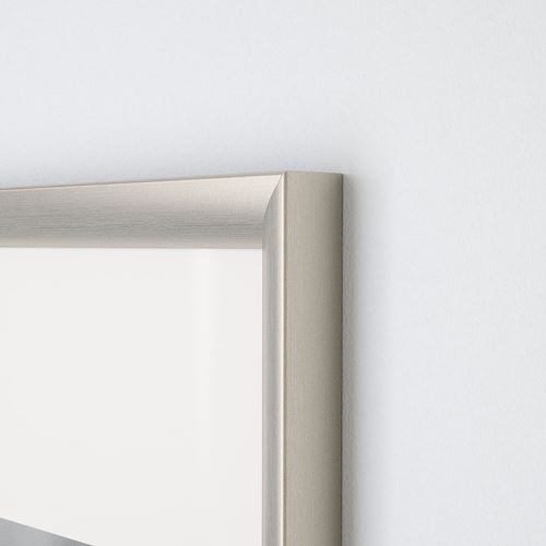 IKEA - SILVERHÖJDEN, grey frame, silver-colour, 50x70 cm