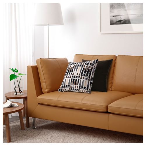 IKEA - STOCKHOLM, 3-seat leather sofa, seglora natural