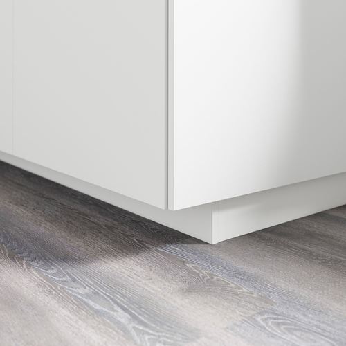 IKEA - FÖRBATTRA, süpürgelik, mat beyaz, 220x8 cm