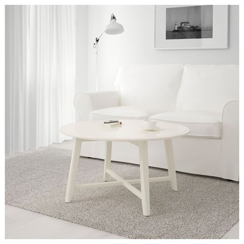 IKEA - KRAGSTA, coffee table, white, 90 cm