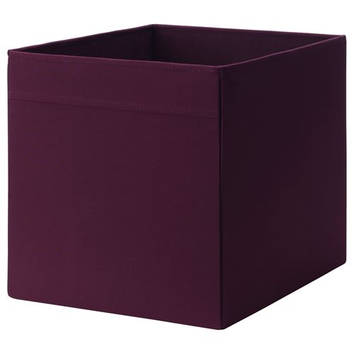 IKEA - DRÖNA, box, red/lilac, 33x38x33 cm