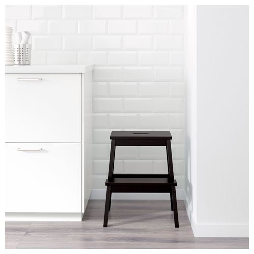 IKEA - BEKVAM, step stool, black, 43x50 cm