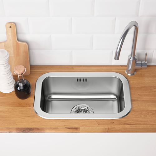 IKEA - BOHOLMEN, single-bowl insert sink, stainless steel, 47x30 cm