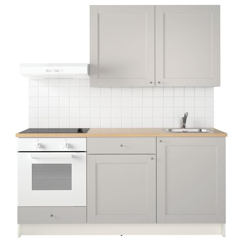 IKEA - KNOXHULT, kitchen storage combination, grey, 180 cm