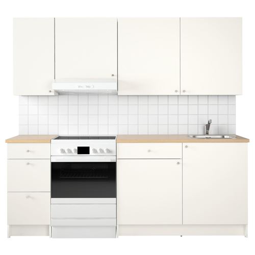 IKEA - KNOXHULT, kitchen storage combination, white, 220x61x220 cm