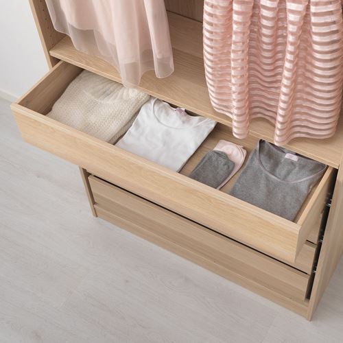 IKEA - KOMPLEMENT, drawer, white stained oak effect, 100x35 cm