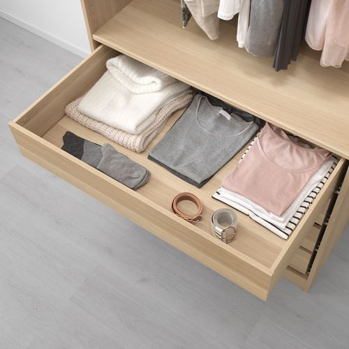 IKEA - KOMPLEMENT, drawer, white stained oak effect, 100x58 cm