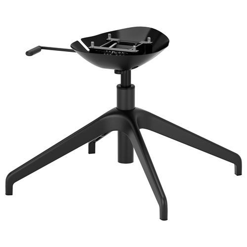 IKEA - LANGFJALL, çalışma sandalyesi iskeleti, siyah