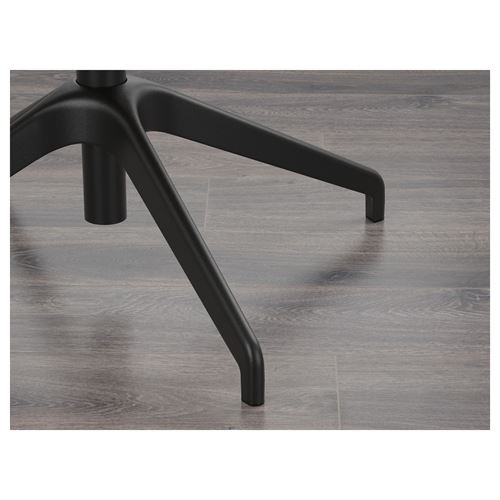 IKEA - LANGFJALL, çalışma sandalyesi, gunnared koyu gri-siyah