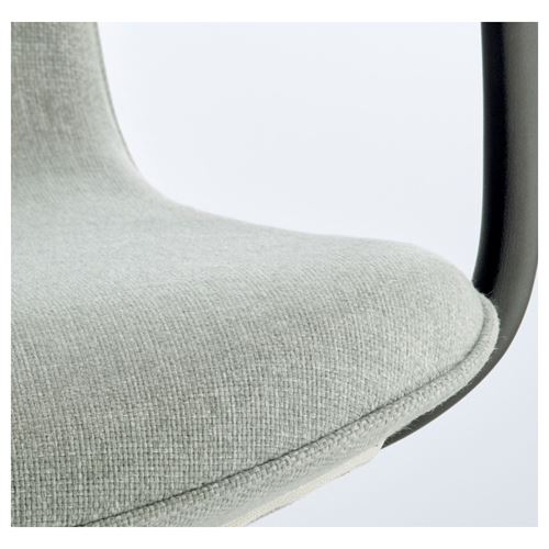 IKEA - LANGFJALL, office chair, Gunnared light green-black