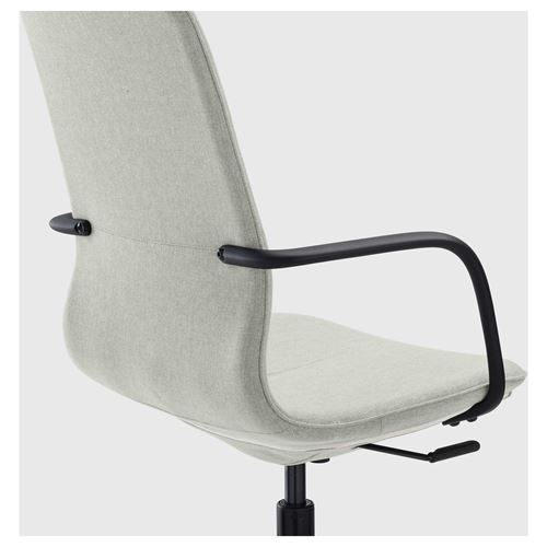 IKEA - LANGFJALL, office chair, Gunnared light green-black