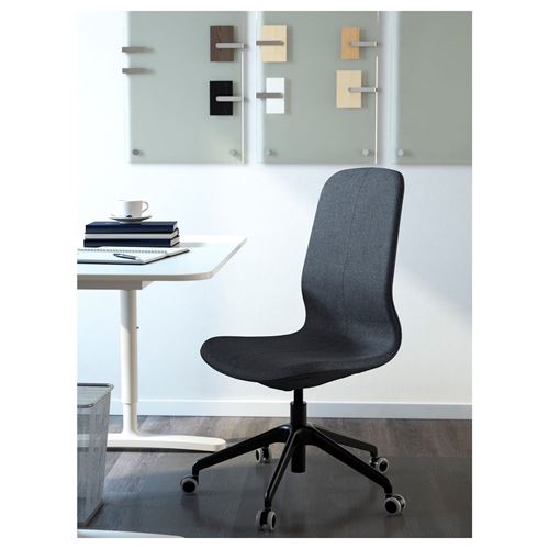 IKEA - LANGFJALL, office chair, gunnared blue-black