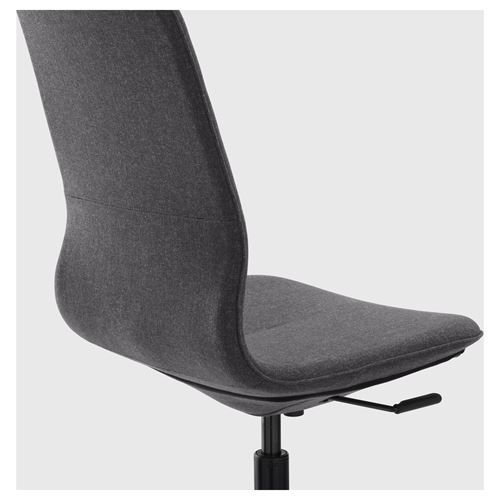 IKEA - LANGFJALL, office chair, gunnared dark grey-black