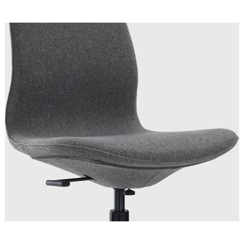 IKEA - LANGFJALL, office chair, gunnared dark grey-black