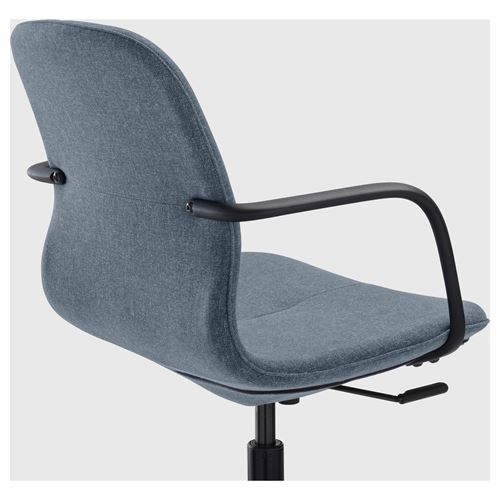 IKEA - LANGFJALL, çalışma sandalyesi, gunnared mavi-siyah