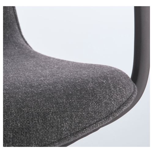 IKEA - LANGFJALL, office chair, gunnared dark grey-black