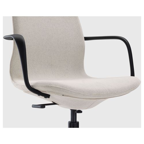 IKEA - LANGFJALL, office chair, gunnared beige-black