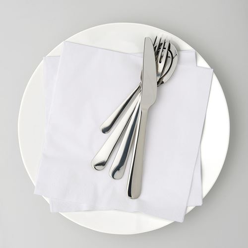 IKEA - FANTASTISK, paper napkin, white, 40x40 cm