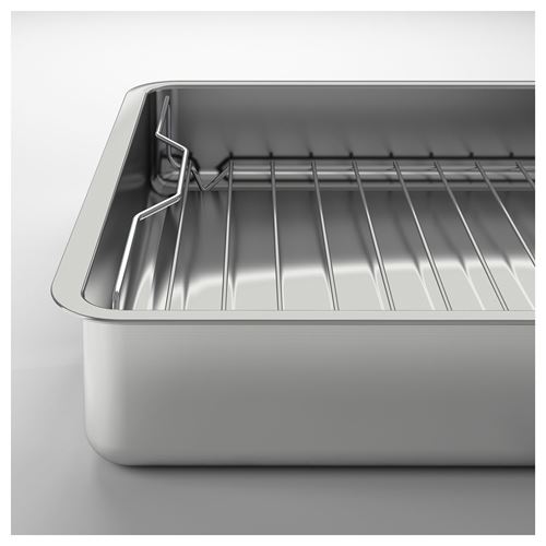 IKEA - KONCIS, roasting tin, stainless steel, 32x40 cm