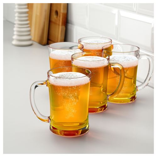 IKEA - MJÖD, beer tankard, glass, 60 cl