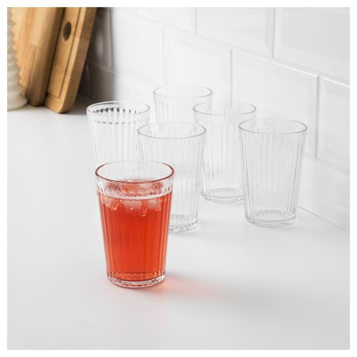 IKEA - VARDAGEN, mug set, glass, 31 cl