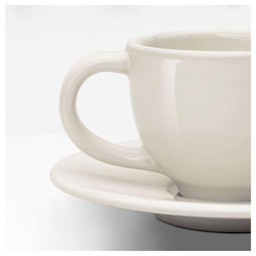 IKEA - VARDAGEN, Türk kahvesi fincanı, kırık beyaz, 6 cl