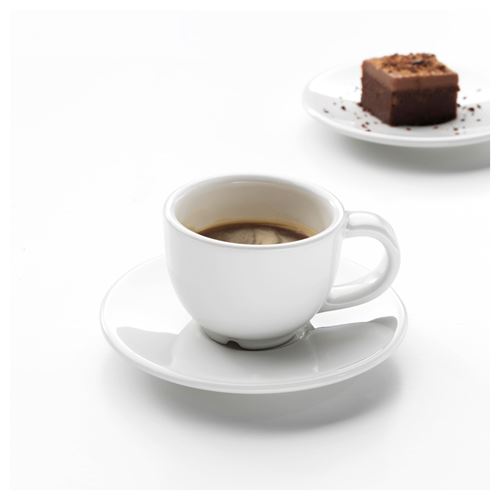 IKEA - VARDAGEN, Türk kahvesi fincanı, kırık beyaz, 6 cl