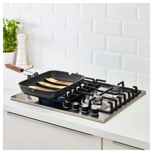 IKEA - GRILLA, ızgara tavası, siyah, 36x26 cm