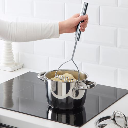 IKEA - KONCIS, potato masher, stainless steel, 39 cm