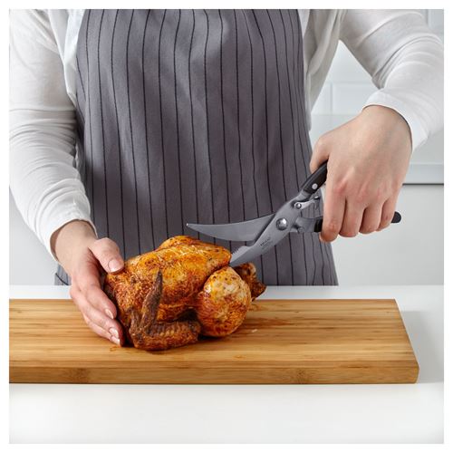 IKEA - PRESTERA, balık-tavuk makası, siyah, 24,5 cm