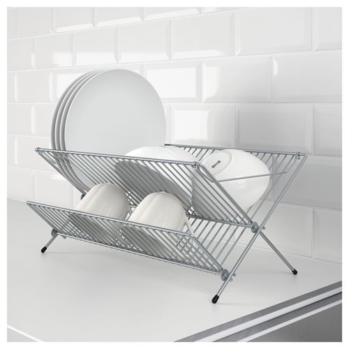 IKEA - KVOT, dish drainer, galvanised, 29x48 cm