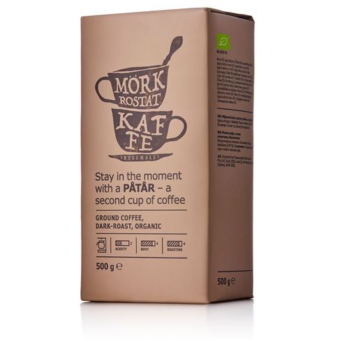 IKEA - PATAR, dark roasted organic ground coffee, 500 gr