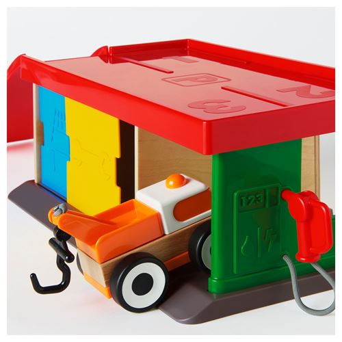 IKEA - LILLABO, garage with tow truck, multicolour