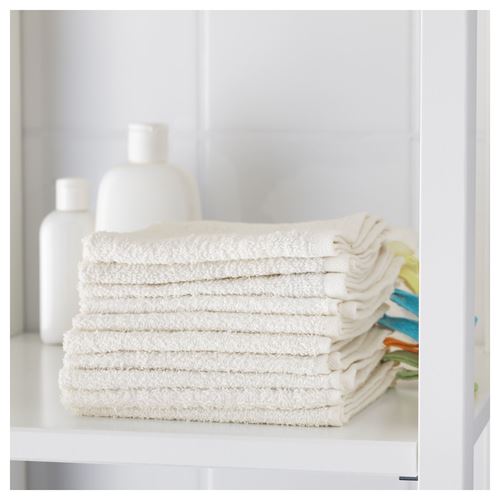 IKEA - KRAMA, hand towel for babies, white, 30x30 cm