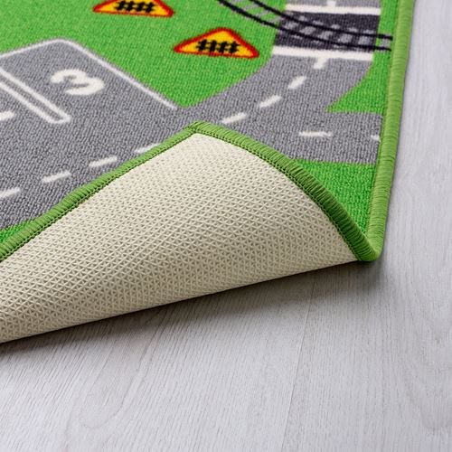 IKEA - STORABO, kids rug, green, 75x133 cm